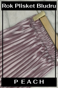 Rok Plisket Bludru Anak Perempuan Premium