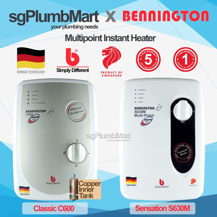 Bennington Multipoint [Copper Tank] Water Heater/ Instant Heater C600