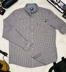 Áo Sơ Mi Nam Big Size Dài Tay Caro Landsend | Form Rộng Co Giãn Mặc Đi Làm