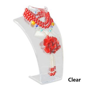 ★Same Day Shipping★  New Acrylic Mannequin Necklace Display Bust Stand Jewelry Holder Rack for Necklaces Pendant Earrings Display Stand Shelf ZJJ-Necklace-Display-Stand