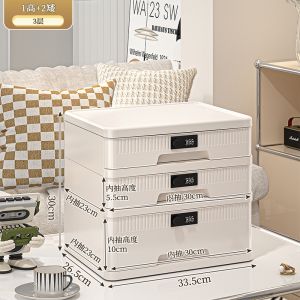 3layer Portable Password Lock Safe Box Household Jewelry Privacy Security Storage Box Large Capacity