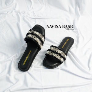 Sandal Wanita Super Empuk Motif Mutiara NonSlip Terbaru Kekinian