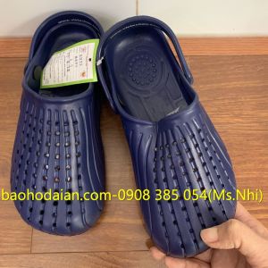 Dép phòng sạch siêu nhẹ nhựa Eva E073 màu xanh dương