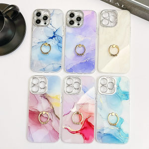 0930[Local Stock] Christmas Halloween Ring Holder Case For Apple iPhone 16 15 14  Pro Max  High Quality Marble IMD PC Stand Shockproof Phone Cover h261009
