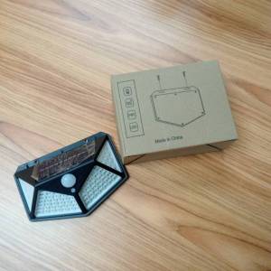 ไฟโซล่าเซลล์ ติดผนัง ไฟติดผนังโซล่าเซลส์ 3 โหมด การทำงาน หลอด100LEDs ใช้พลังงานแสงอาทิตย์