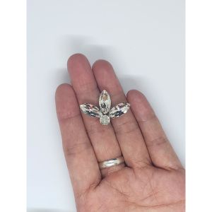 [1pcs] Iron on Exclusive Glass Crystal Patch Manik Tampal Diamond Chunky Beads Manik Baju Nikah DIY Kod 108