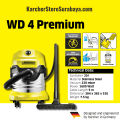 Karcher WD4 Premium wet and dry vacuum cleaner. 