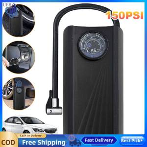 [Ueb Wholesale Center]Car Air Pump High Precision Portable Car Tyre Inflator LCD Display Digital Inflatable Pump for Car Motorcycle Bike Ball