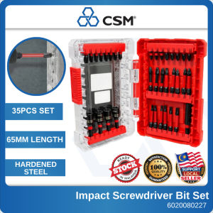AWE AHT8814-35P Impact Screwdriver Bit Set 35pcs Magnetic Drill Bit Kit Heavy Duty