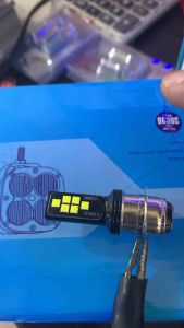 Lampu LED Anti Kabut Bohlam LED Motor Terang Cover Hitam