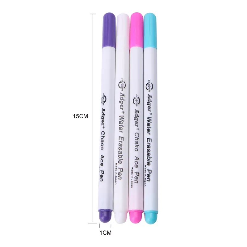 4X Water Erasable Pen Embroidery Cross Stitch Grommet Ink Fabric