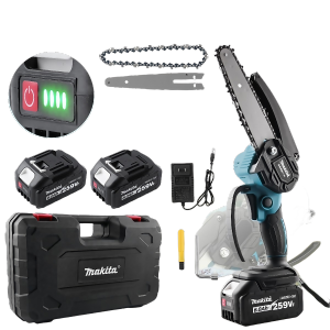 Makita Mini Cordless Chainsaw Rechargeable – Heavy Duty Branch Cutter & Wood Saw