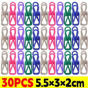 Dizoey 50/1pcs Mini Bag Sealing Clip Colorful Portable Clothespins Food Snack Seal Sealing Storage Clips Metal Clamp Kitchen Supplies