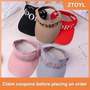 【ZTOYL】 Mùa Hè Mũ Mặt Trời Người Đàn Ông Phụ Nữ Có Thể Điều Chỉnh UV Bảo Vệ Top Mũ Rỗng Rắn Thể Thao Quần Vợt Golf Chạy Kem Chống Nắng Mũ Bóng Chày
