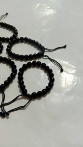 Gelang Batu Giok Hitam Diameter 8mm (Isi 1 6 Pcs) Bracelet Original Onyx Produk Terbaru Berkualitas Tinggi Termurah
