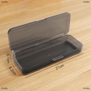 [COD] Undis Fashion Pencil Cases Simple Matte Transparent Box High-capacity Storage Box Data Cable Sorting Box School Office Supplies