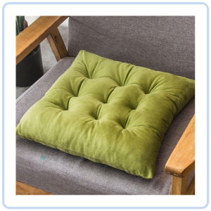 【DAILY ESSENTIAL】 Crystal Velvet Chair Cushion 40 x 40cm with Ties