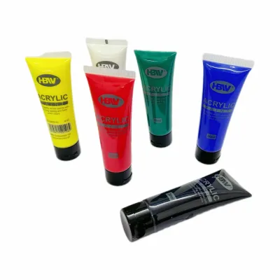 HBW ACRYLIC PAINT ASSTED & PER COLOR x 30ml Sold per box(6Bottles)