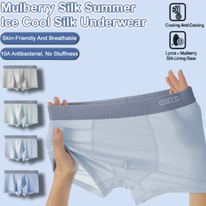 Ice Silk Panties And Shorts For Boys Summer Four-Corner Breathable Sweat-Absorbent Seamless Boxer Briefs