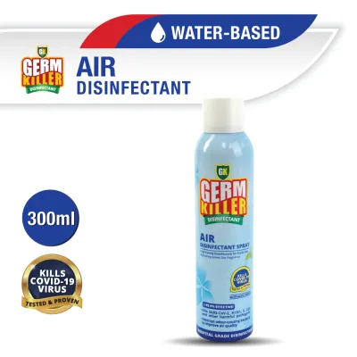 GermKiller GK Air™ Disinfectant Spray (300ml) [Kills up to 99.99% harmful germs. Freshens Air Instantly. Safe to use around children and pets. Non-Irritant Non-Toxic. Certified Hospital-Grade. US Lab-tested to EPA standards. Safe & Effective Germ Killer]
