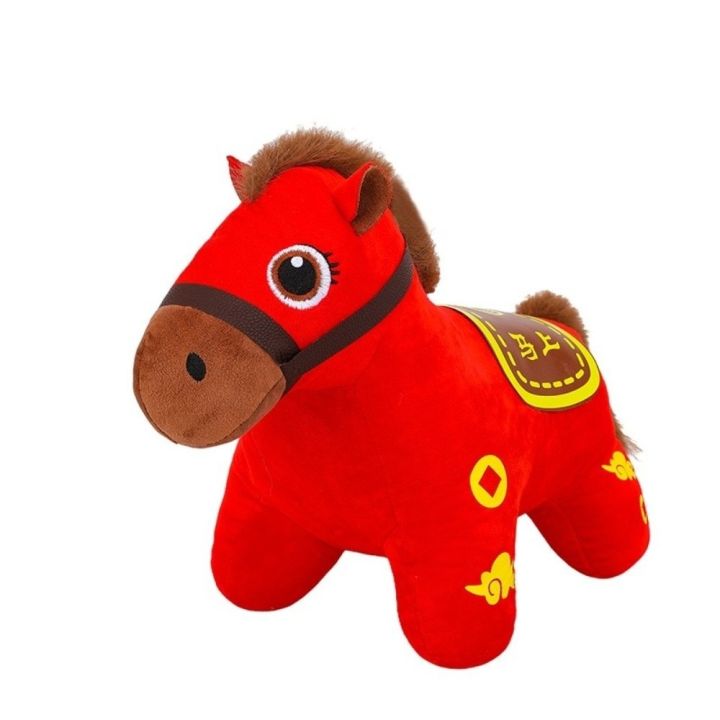TRANQUIL HUT cny decoration 2026 新年装饰品摆件 马年装饰品 Red Horse Plush Toys ...