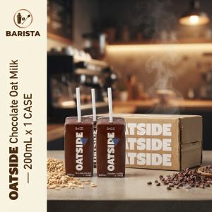 OATSIDE Chocolate Oat Milk 200ml x24 Pocket Packs – Non Dairy Oat Drink for School Office & On-the-Go