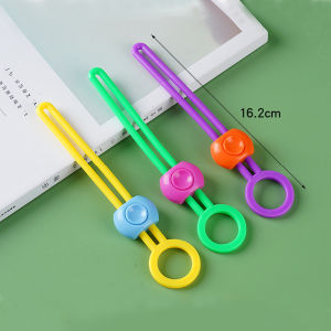 คลิปซีลซีลเก็บขนมขบเคี้ยว5/3/1ชิ้นสายรัดซีลสีสามารถแขวนได้ยืดหยุ่นใช้ซ้ำได้สำหรับห้องครัว