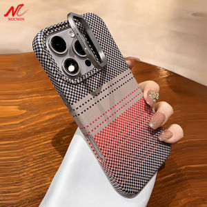 Flip Camera Bracket Carbon Fiber Case for iPhone 16 Pro Max Plus Wireless Charging for MagSafe Cover for iPhone 13 14 15 Pro Max