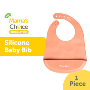 Bib Bayi Silikon - Mamas Choice Silicone Baby Bib (Food Grade Baby Safe BPA & Lead FREE)
