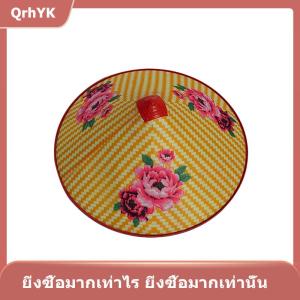 【QrhYK】 หมวกชาวประมงหวายจากไม้ไผ่สไตล์เรโทรหมวกฟางสานด้วยมืออุปกรณ์ประกอบฉากเต้นทรงกรวยหมวกกันแดดหมวกไม้ไผ่พลาสติก