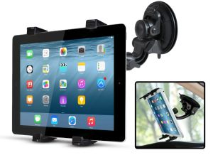 Universal Car Tablet Holder Dashboard & Windshield Mount Mobile Phone Mount Holder Stand 360° Rotatable Suction Cup Stand for iPad Tablet Smartphone & GPS