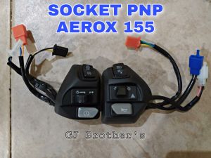 1 Set Holder Saklar Yamaha Aerox NVX PNP Mio / SoulGT / Xeon / Jupiter Variasi Engine Cut Off  Sein Hazard dan On / Off Lampu (Non AHO)