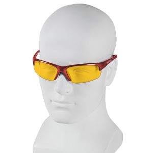 USA Smith & Wesson Elite Equalizer Safety Sunglasses | Polycarbonate Lens | 99.9% UVA/UVB/UVC Protection | ANSI Z87.1+2010 standards | FOC Soft Pouch