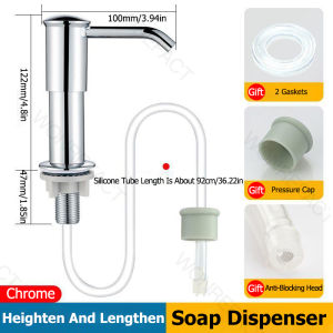 Kitchen Sink Soap Dispenser Dishwashing Liquid Soap Dispenser Countertop Soap Dispenser Sink Soap Dispenser With Tray Hook