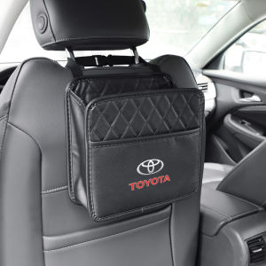 【COD+IN STOCK+Fast Delivery】Car Organizer Storage Bag for TOYOTA Car Rear Seat Storage Bag  Can Hanging Car Trash Bag Car Organizer Back Seat Back Seat Organizer Black Car Seat Storage Bag Car Interior decoration Car Accessories Inside