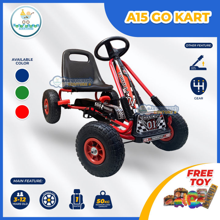 Baby Fourths Couture Manual Go Kart Pedal A15 Rubber Tires Lazada PH