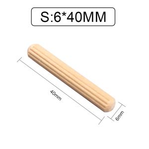 【Local Delivery】 100Pcs/Set Wooden Dowels Hard Wood Grooved Plugs Furniture Fittings Woodwork Grooved Round Fluted Pin Craft CYB-Wood-Craft-Pins
