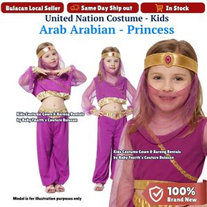 United Nation Arab Arabian Costume Terno for Kids National Attire for UN Events for Kids