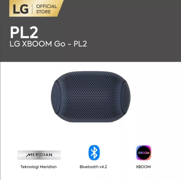 LG SPEAKER PORTABLE XBOOM Go PL2 Speaker Bluetooth Resistant