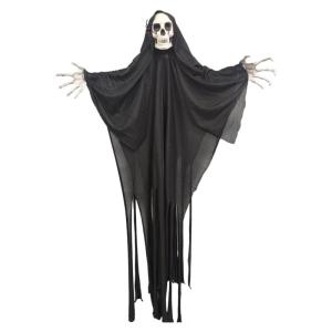 Halloweens Spirit Doll Decorations Eye Catching Skull Head Shape Ornament Terrifying Festives Embellishment for Outdoor