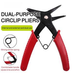 4 In 1 Snap Ring Pliers Circlip Plier Professional Long Nose Circlip Snap Rings Pliers Clamps Carbon Steel Spring Remover