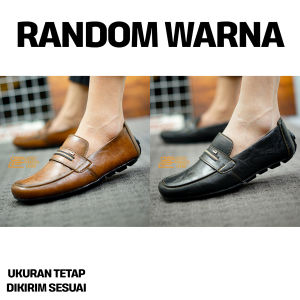 Sepatu Pantofel Kulit Pria Formal Kerja Kasual Kuliah Pantopel Moccasin Keren Selop Import Kekinian