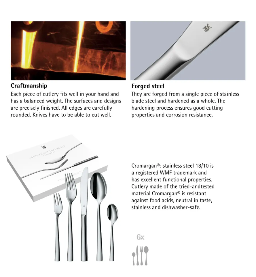 WMF Philadelphia Cutlery set 60-Pcs Cromargan | Lazada Singapore