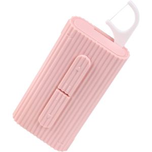 Twin Line Dental Floss Storage Box Automatic Dental Floss Dispenser Portable Travel Floss Picks Case Organizer