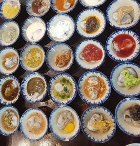Combo 30 chén hàu nướng lòng sâu lán như hình ( sành thô sơ)