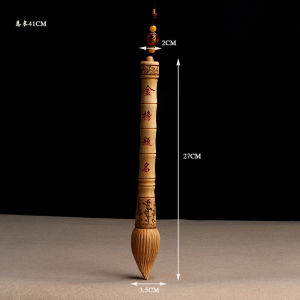 Peach Wood Wenchang Pen Home Office Fengshui Pendant Gifts Lucky Writing Brush Decoration