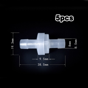 8/10/12MM One Way Valve PS/PP Kualitas Tinggi Cek Valve Tahan Lama Untuk Produk Akuarium