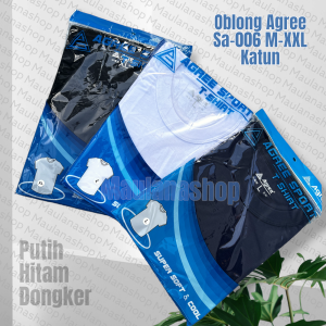 OBLONG AGREE SA006 KAOS DALAM PRIA BAHAN KATUN LENGAN PENDEK KERAH BULAT MENYERAP KERINGAT
