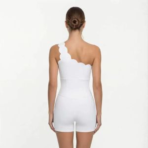FUBEIKE Nude Feel Tight Jumpsuit Womens Summer Sundress Womens Golf Wear Beauty Back Sports  Dress Woman Clothing2026