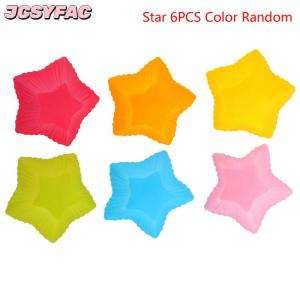 JCSYFAC 6 cái Silicone bánh cupcake Cup bánh công cụ bakeware nướng Silicone KHUÔN CUPCAKE